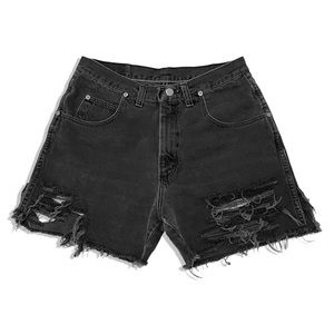Vintage 90s Wrangler Black Denim Shorts